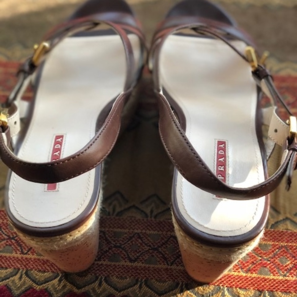 Prada Platform Cork Heel Clog 9.5 US $790 - Picture 4 of 4